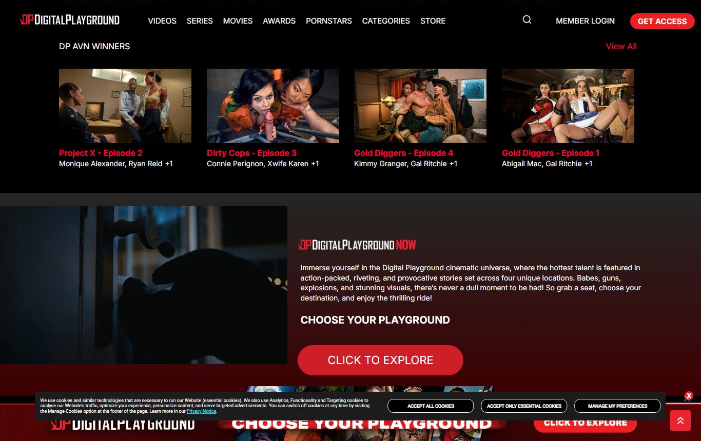 Digital Playground homepage-mid